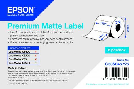 Epson Premium Matte Label (C33S045725)