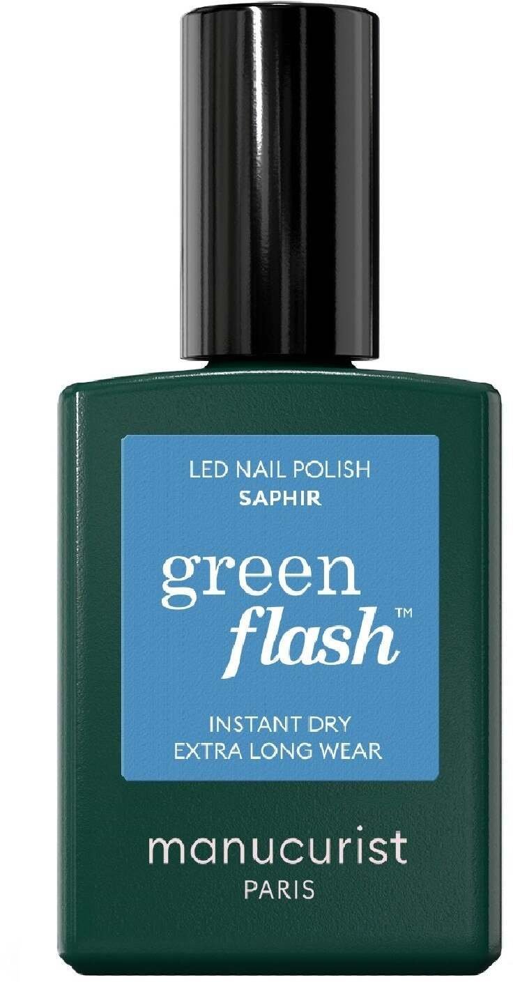 MANUCURIST_Green Flash Led Gel Nail Lacquer lakier do paznokci Saphir 15ml