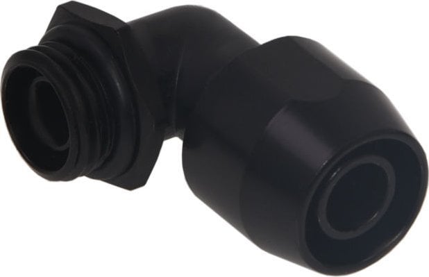 Alphacool Alphacool 17455, Black, Fitting, Brass, 1/4", 90°, 27 mm