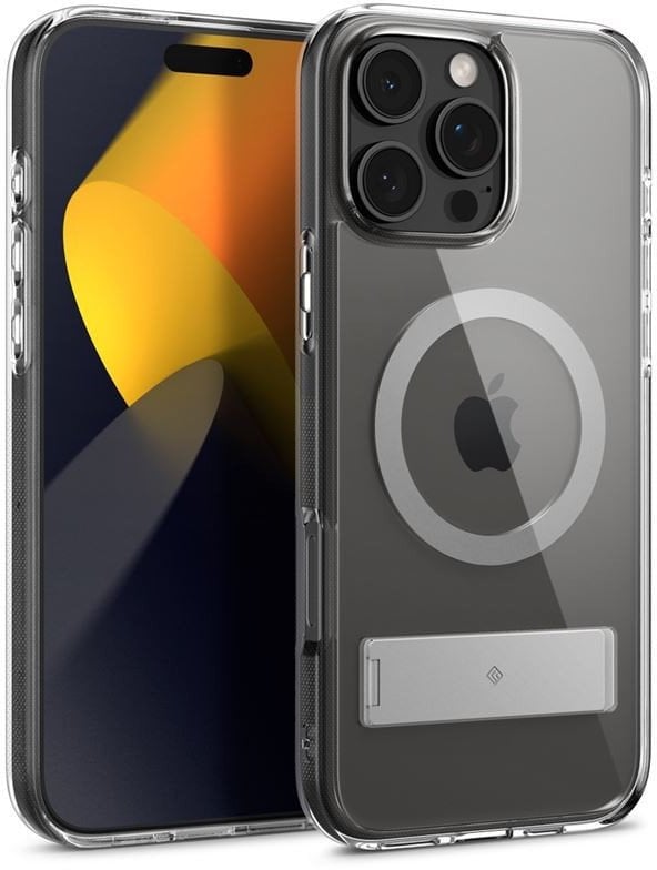 Spigen Caseology Capella MagSafe Kickstand, clear gray - iPhone 16 Pro