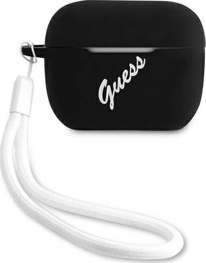 Guess Etui ochronne GUACAPLSVSBW Silicone Vintage do AirPods Pro czarne