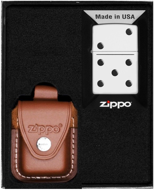 Zestaw ZIPPO Zapalniczka DOMINOS DESIGN Prezentowy No4