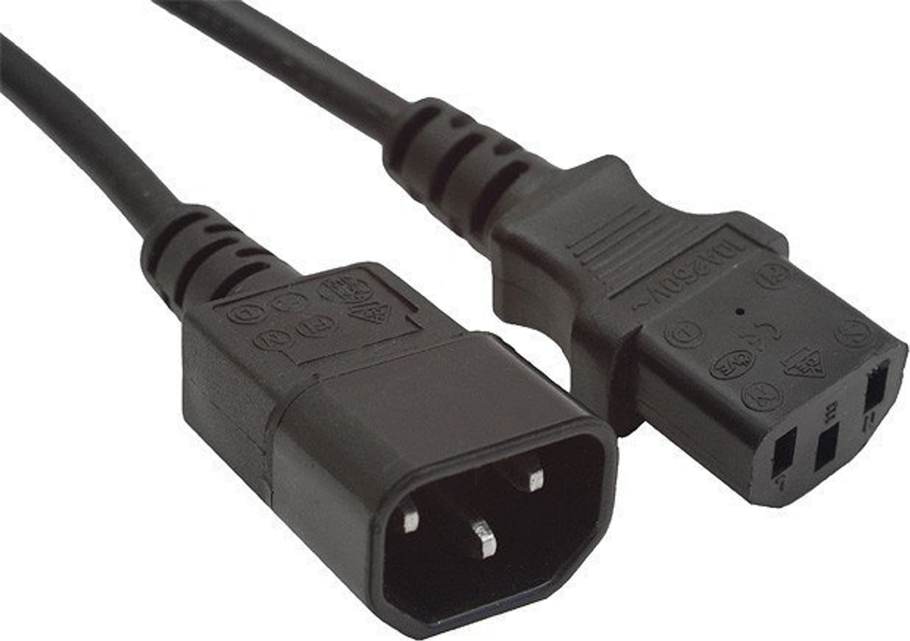 Kabel zasilający Cablexpert Cablexpert | Power extension cable | Power IEC 60320 C14 | Power IEC 60320 C13 | 1.8 m