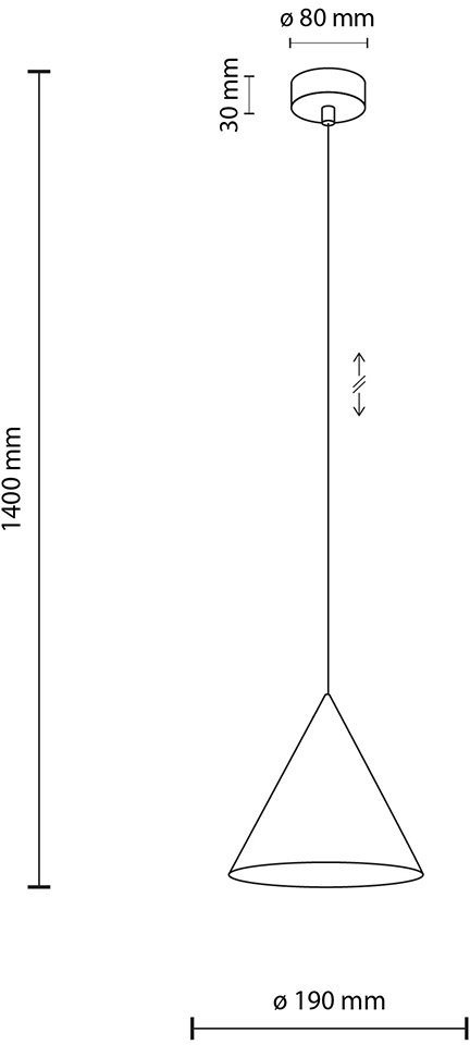 Lampa wisząca CONO MINT 10074 TK Lighting