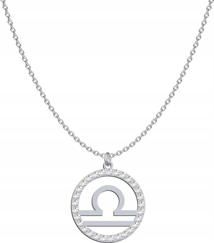Radziszewska Jewellery Naszyjnik Znak Zodiaku WAGA srebro DEDYKACJA GRAT