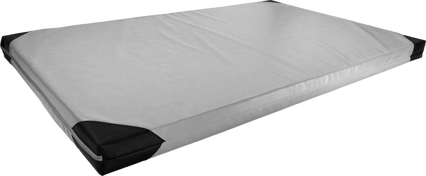 UnderFit Materac gimnastyczny 1-częściowy UF9536 200 cm x 120 cm x 10 cm szary