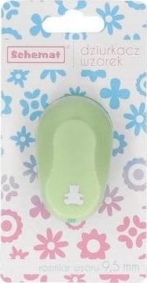 SCHEMAT Dziurkacz ozdobny 9,5mm miś MIX