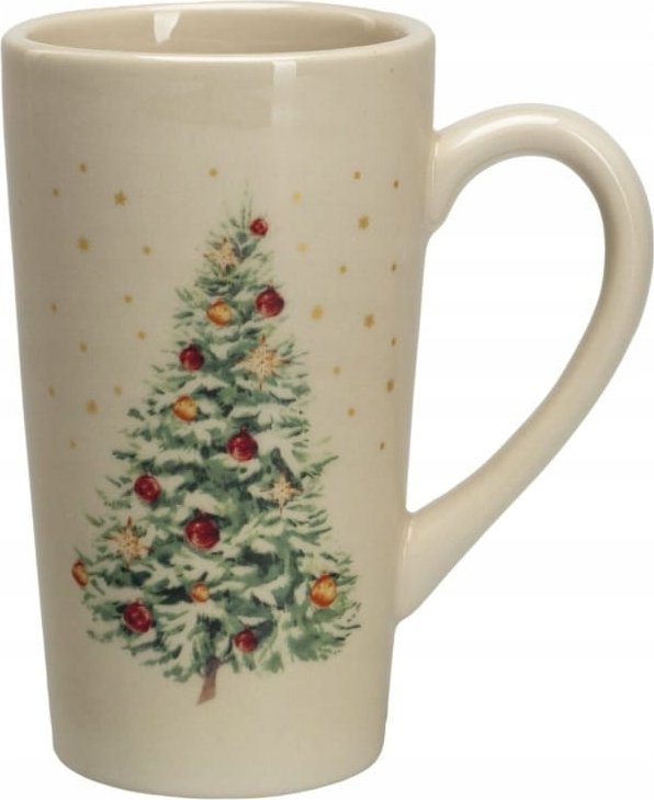 Koopman Kubek ceramiczny świąteczny z uchwytem 15 cm