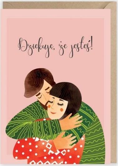 Cardie Kartka okolicznościowa Dziękuję, że jesteś K025