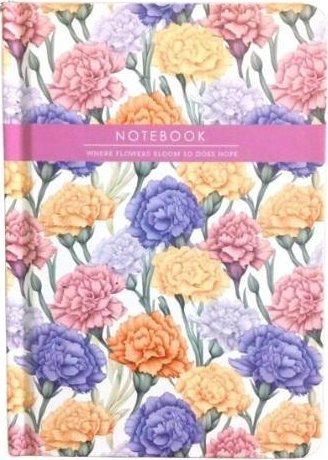 Notatnik A6/64K gładki Kolorowe kwiaty FRESH