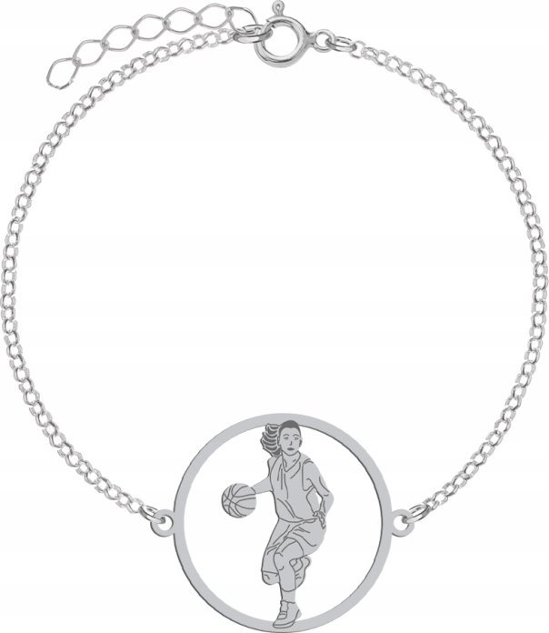 Radziszewska Jewellery Srebrna Bransoletka Koszykarka GRAWER GRATIS