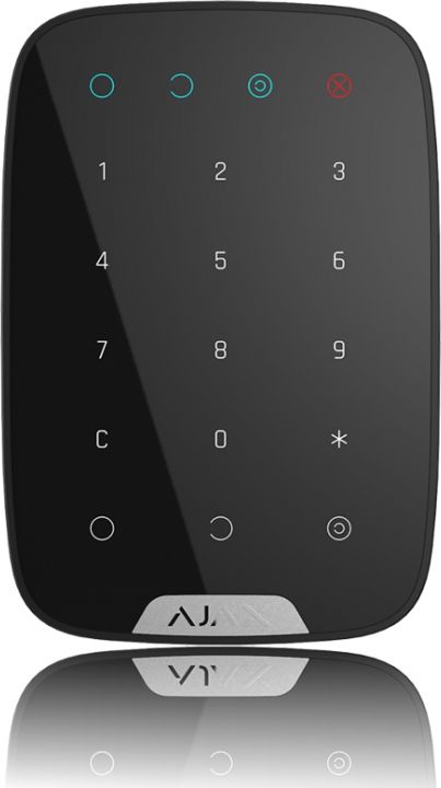 Ajax KeyPad black, bezprzewodowa klawiatura dotykowa (8722)