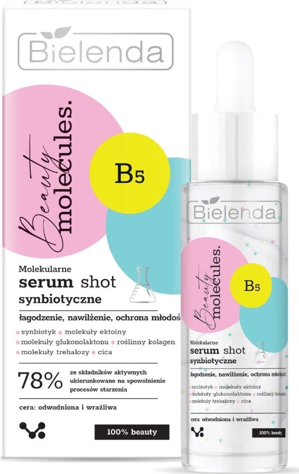 Bielenda Bielenda Beauty Molecules.Molekularne Serum Shot synbiotyczne - do cery wrażliwej i odwodnionej 30ml