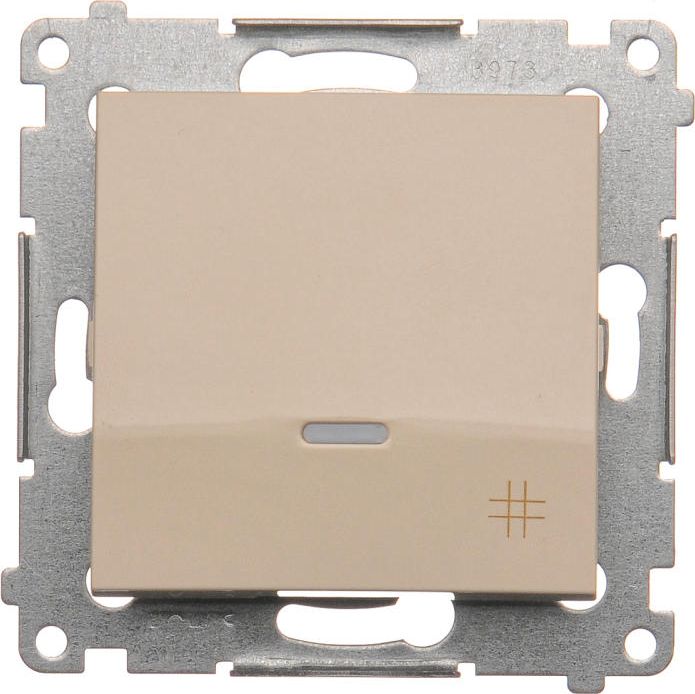 Kontakt-Simon Łącznik krzyżowy podświetlany kremowy - DW7L.01/41