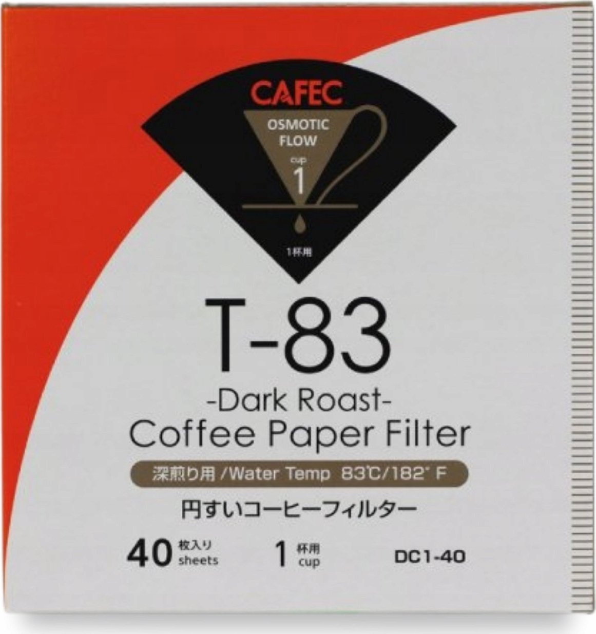 Orion CAFEC Filtry papierowe DARK Roast pojemność 1 filiżanka kolor biały sztuk 40