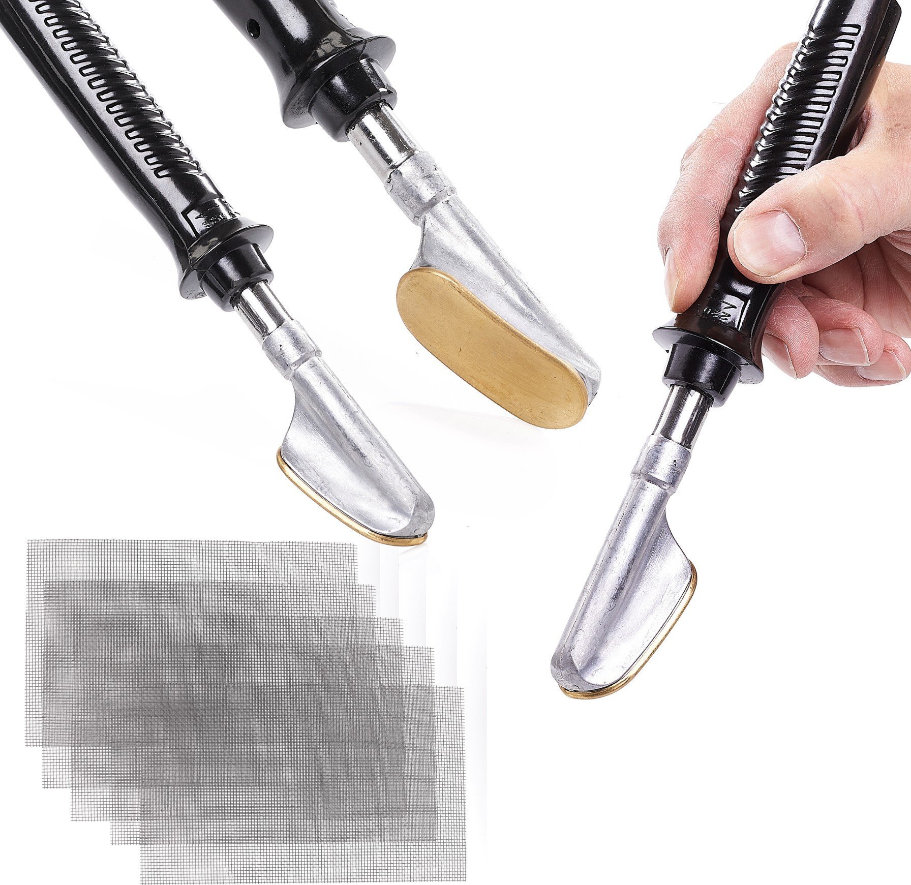 Spawarka do Plastiku Zgrzewarka Żelazko Lutownica 50W 5x Siatka Zestaw