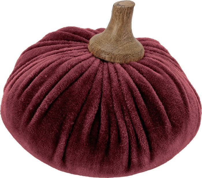 Dekoracja świąteczna Home Styling Collection Sztuczna dynia, materiałowa dekoracja, 10 x 11 cm