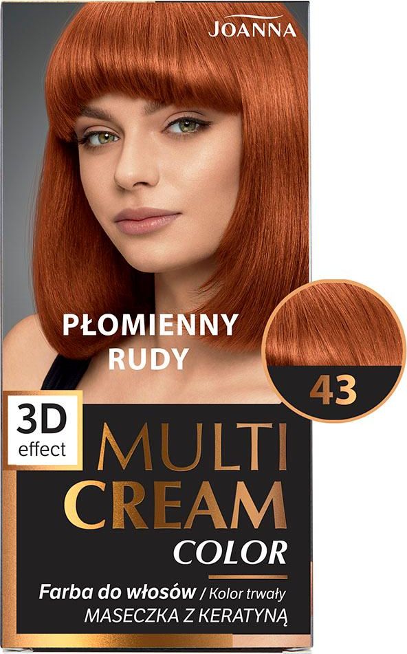 Joanna Multi Cream Color Farba nr 43 Płomienny Rudy