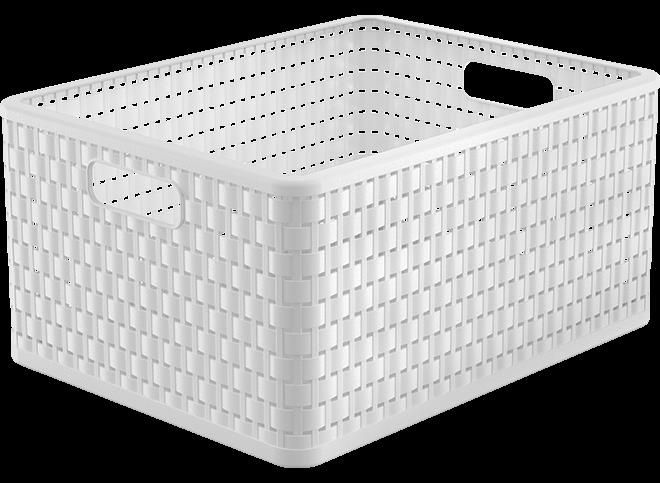 Rotho Rotho Koszyk do przechowywania 28 L COUNTRY A4+ biały uniwersalny