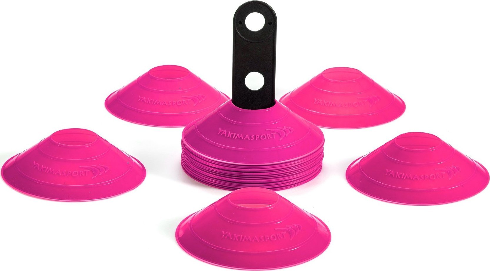 YakimaSport Wysepki, Stożek, Stożki, Kapturki, Grzybki treningowe w 1 kolorze Różowy