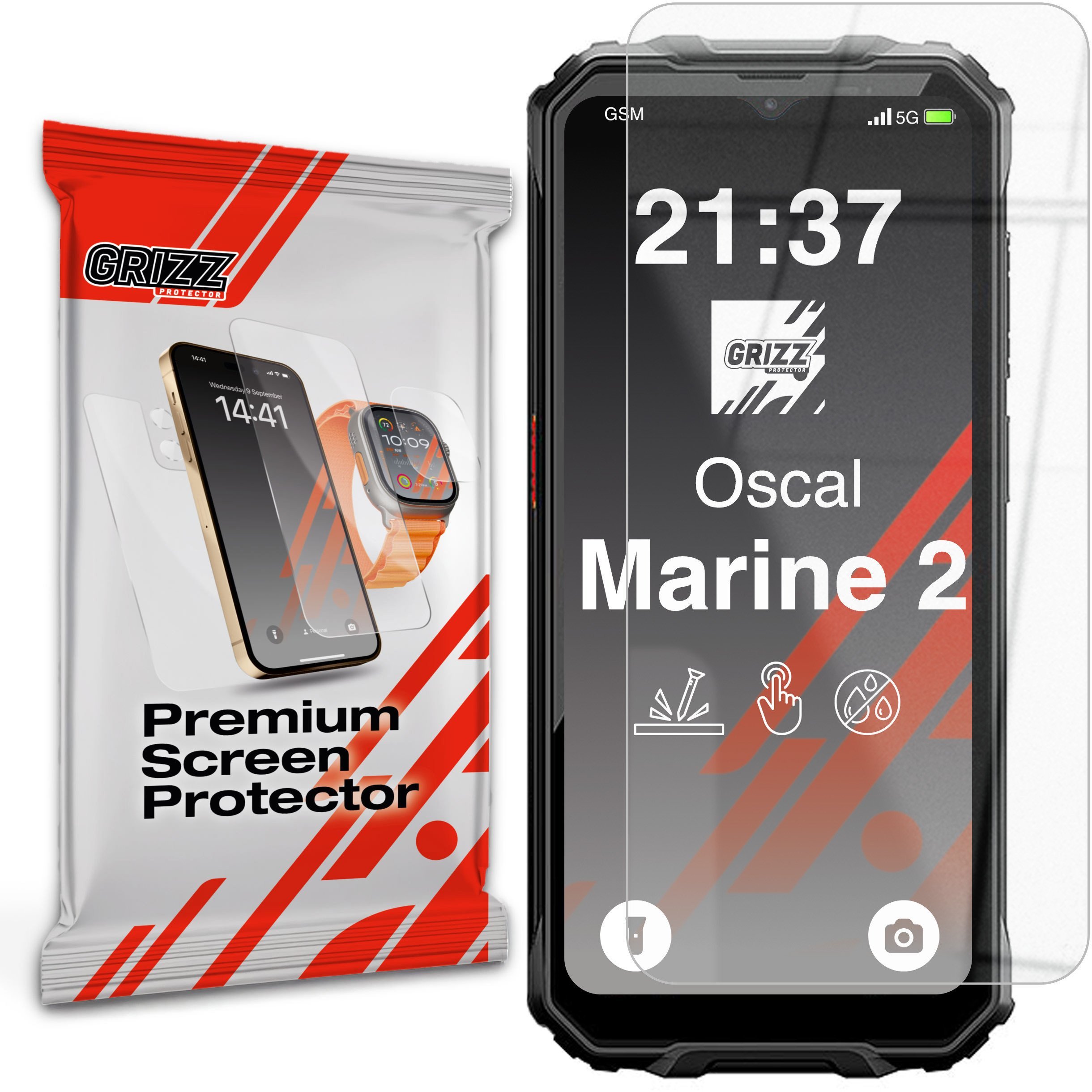 GrizzGlass Szkło hybrydowe HybridGlass do Oscal Marine 2