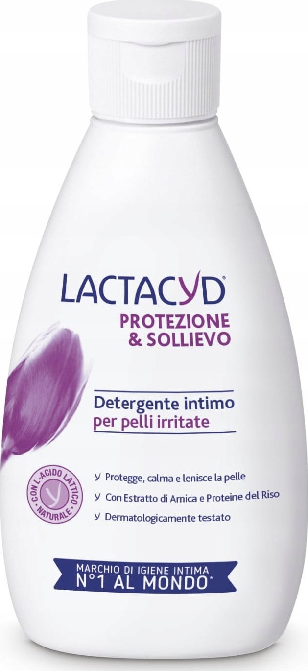 Lactacyd Płyn do Higieny Intymnej Ochrona i Ulga do Skóry Podrażnionej 200 ml