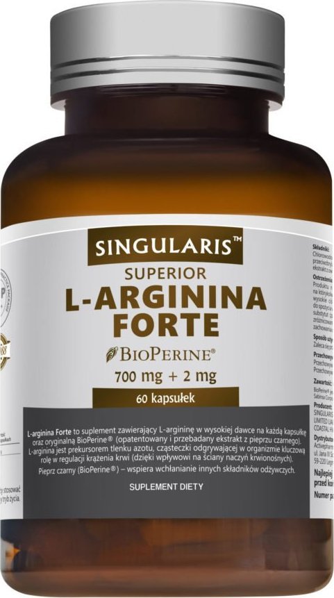 Singularis-Herbs l-arginina forte 700mg 60k - WYSYŁAMY W 24H!
