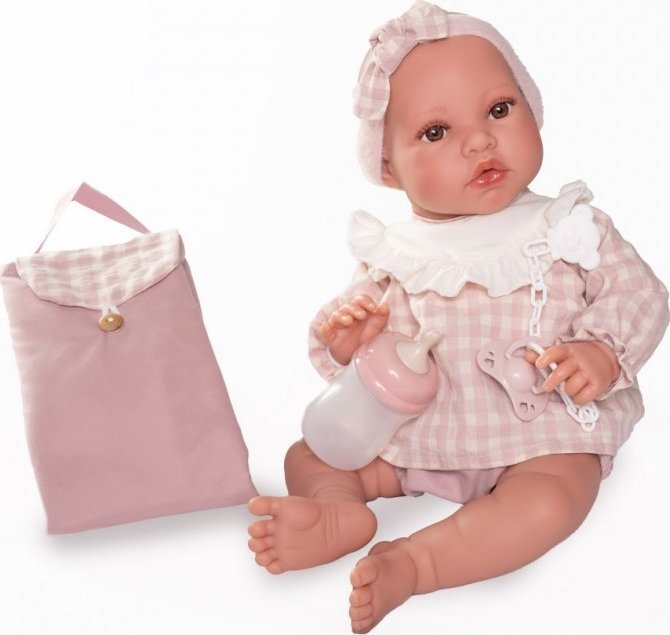 Lalka Erika z kocykiem i butelką Antonio Juan 33002