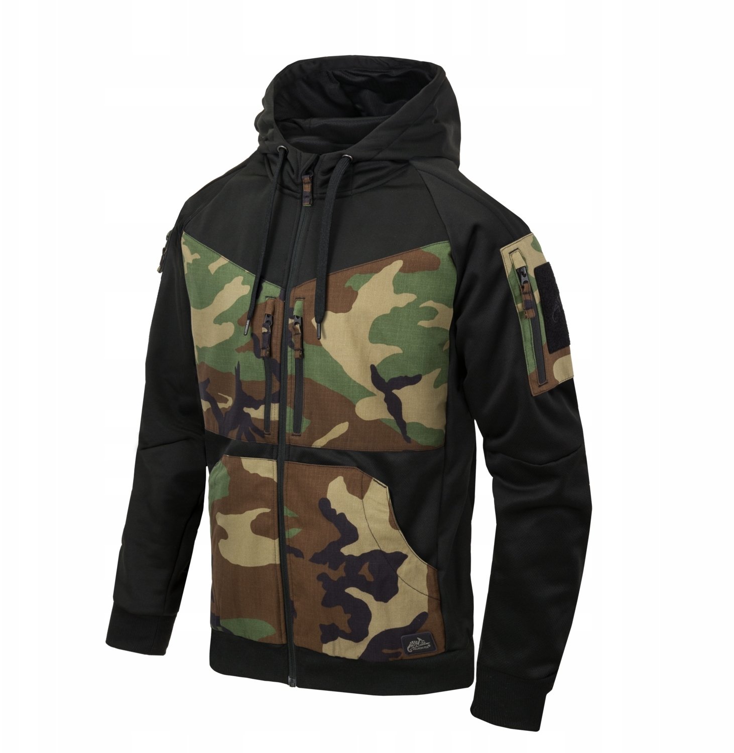 ROGUE Hoodie (FullZip) - Black / US Woodland - XL/Regular