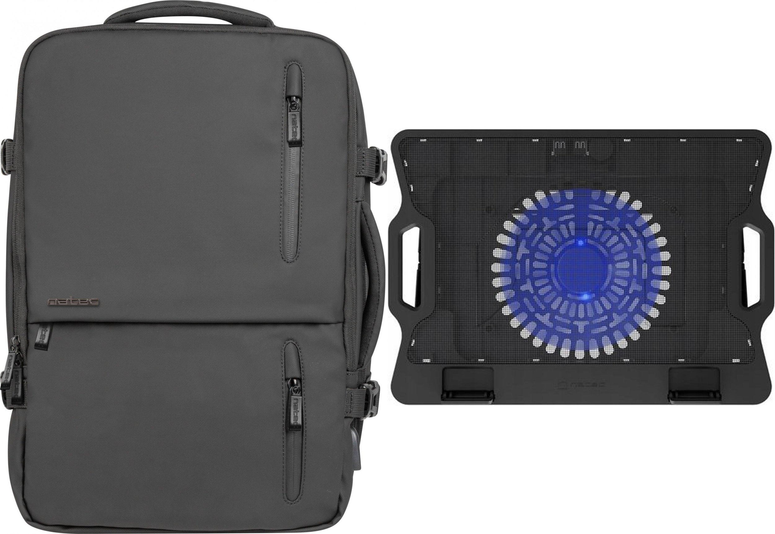 Plecak Natec CAMEL PRO 17.3" (NTO-2116) + Podstawka chłodząca Natec Dipper 2 (NPL-2252)