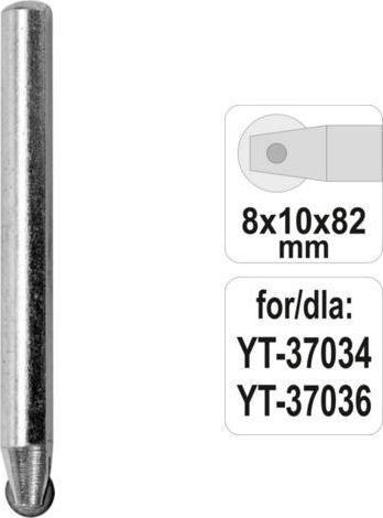 Yato NOZ WYMIENNY DO GLAZURY FI 8 MM