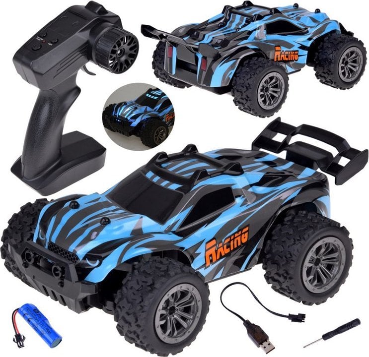 Jokomisiada Autko zdalnie sterowane RAPID MONSTER na pilota + podświetlenie RC0682