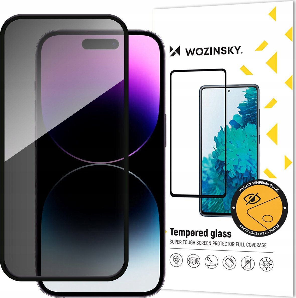Wozinsky Szkło hartowane Wozinsky Privacy Glass prywatyzujące z filtrem anti-spy na iPhone 16 Pro Max