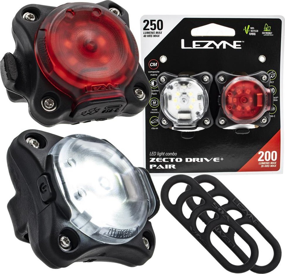 Lezyne Zestaw lampek Lezyne Zecto Drive 250+, Zecto Drive 200+, 250 lm, 200 lm