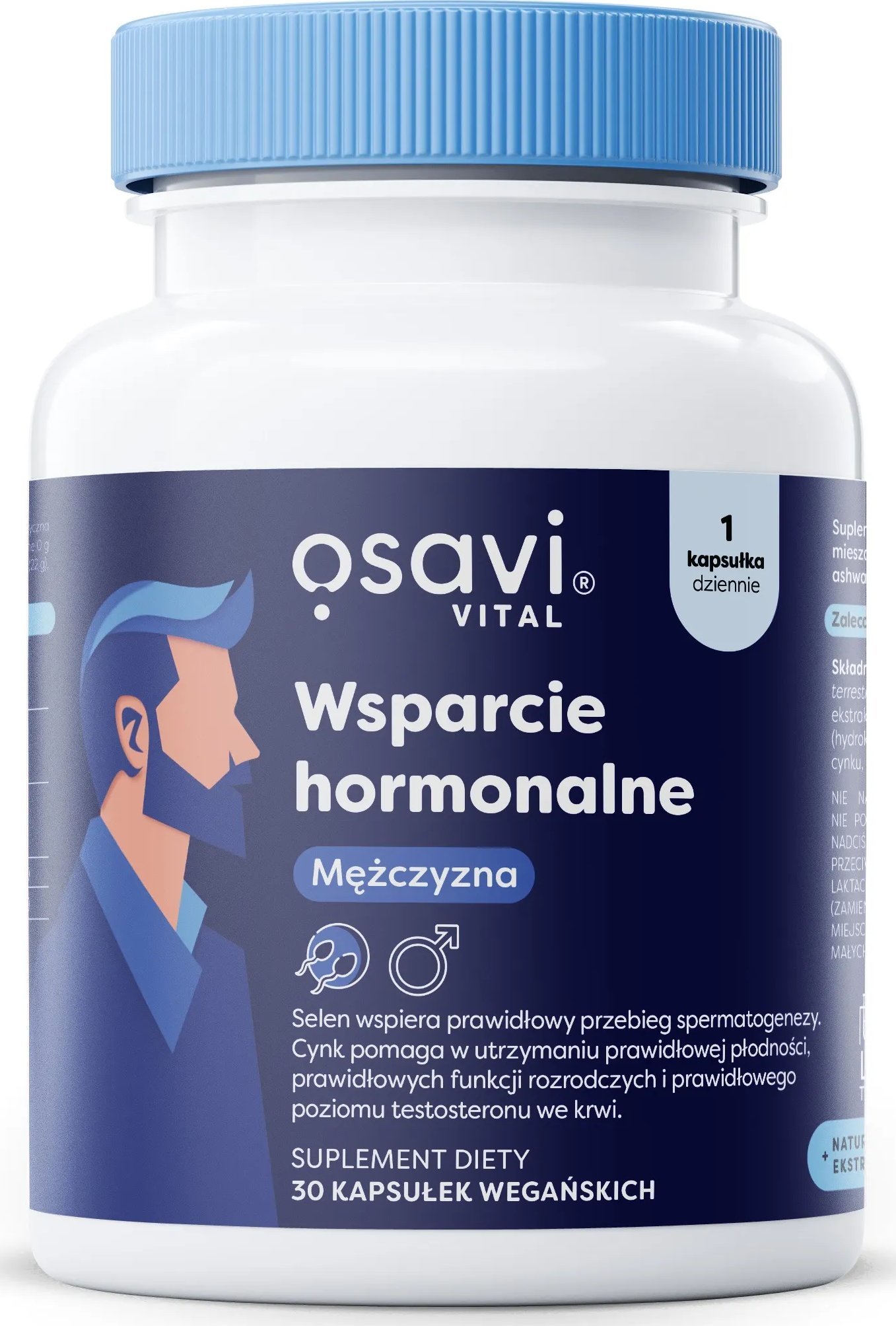 Osavi - Wsparcie Hormonalne Mężczyzna, 30 vkaps