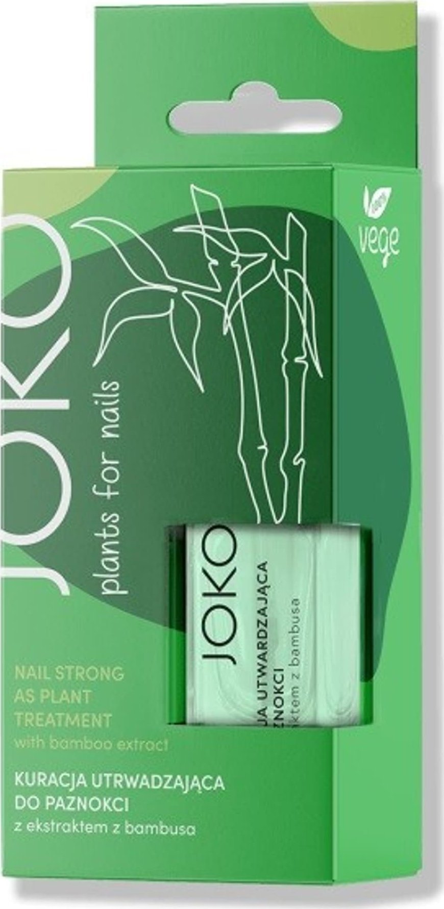 Joko JOKO Plants for Nails Kuracja utwardzająca do paznokci z ekstraktem z bambusa 11ml