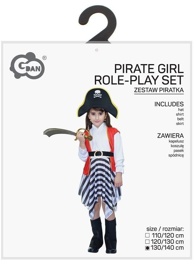 Strój dla dzieci Piratka 130/140cm
