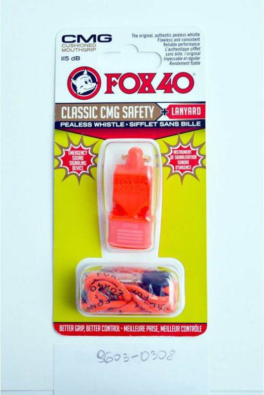 Fox40 Gwizdek 40 CMG Classic Safety + Sznurek Pomarańczowy (9603-0308)