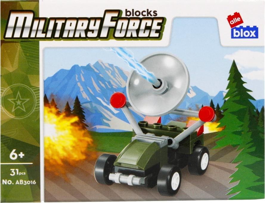 ALLEBLOX Klocki Militaria Pojazd Wojskowy 31 elementów Alleblox AB3016