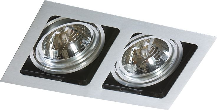 Azzardo Oprawa podtynkowa prostokątna aluminium AZzardo SISTO 2 AZ0794