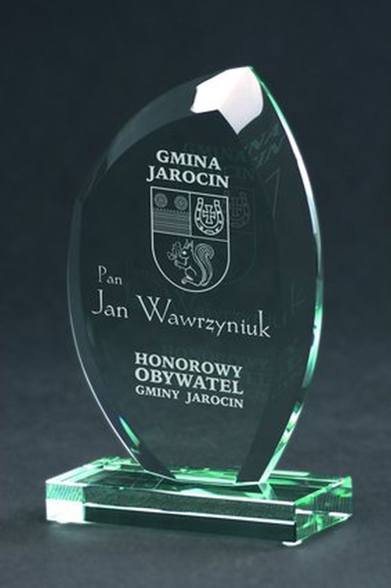 Victoria Sport Trofeum szklane grawerowane z etui