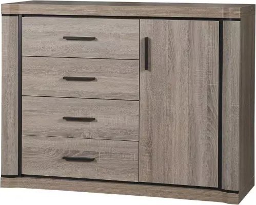 Elior Komoda z szafką i szufladami dąb truflowy - Verna 5X