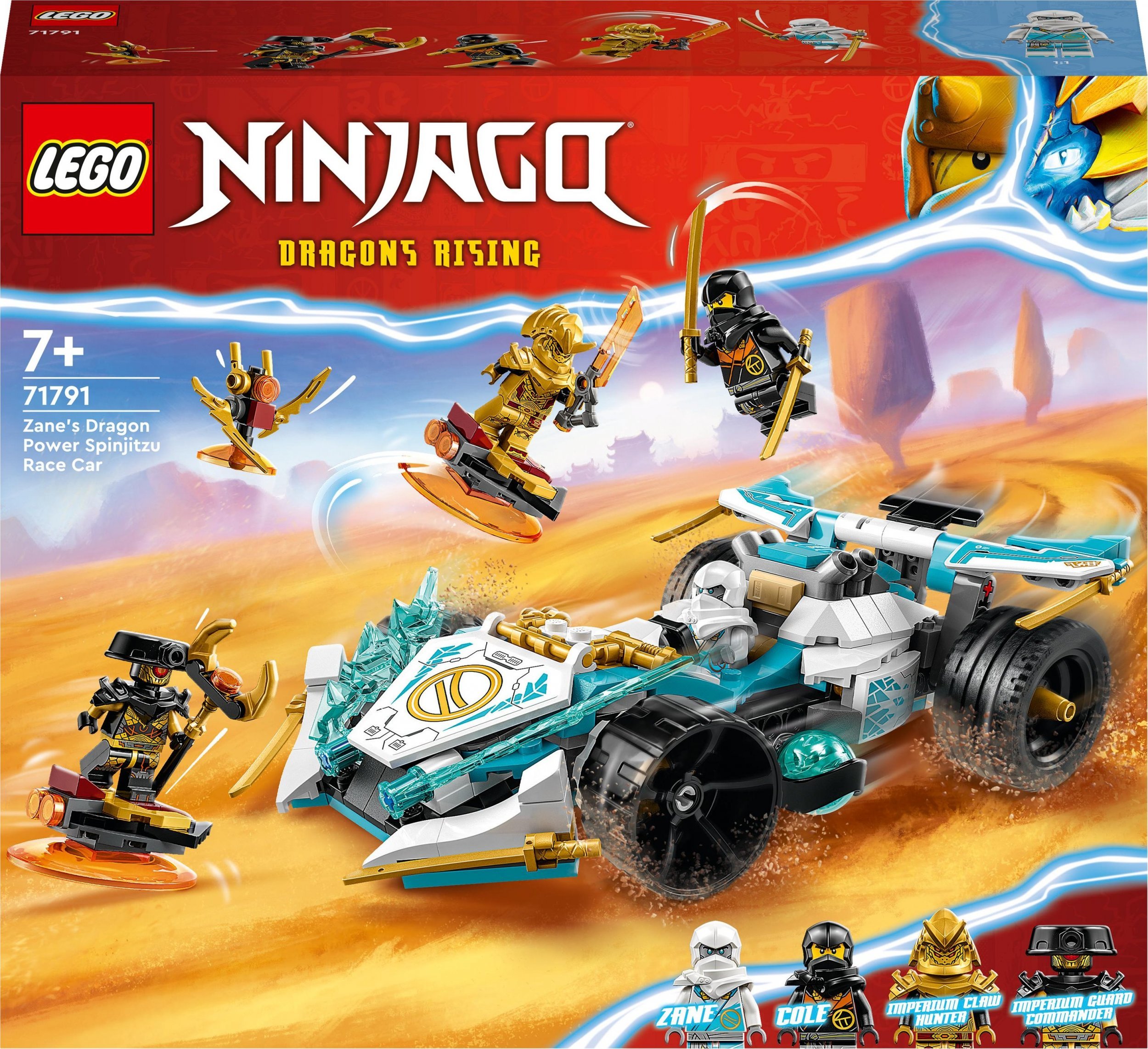 LEGO Ninjago Smocza moc Zane’a — wyścigówka spinjitzu (71791)