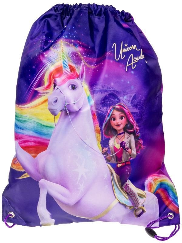 UNICORN ACADEMY, Drawstring gym bag, 35 x 45 cm