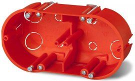 PAKPLAST Puszka podtynkowa do ścian gipsowych 2X60 (PG2X60)