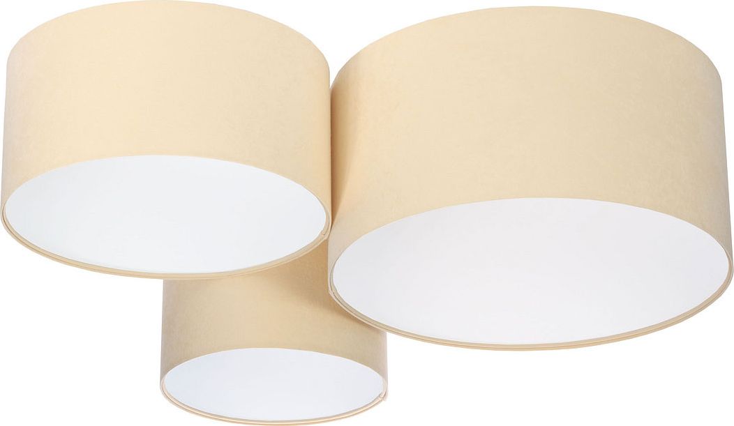 Lampa sufitowa Lumes Kremowo-biała potrójna plafoniada - EXX32-Nomis