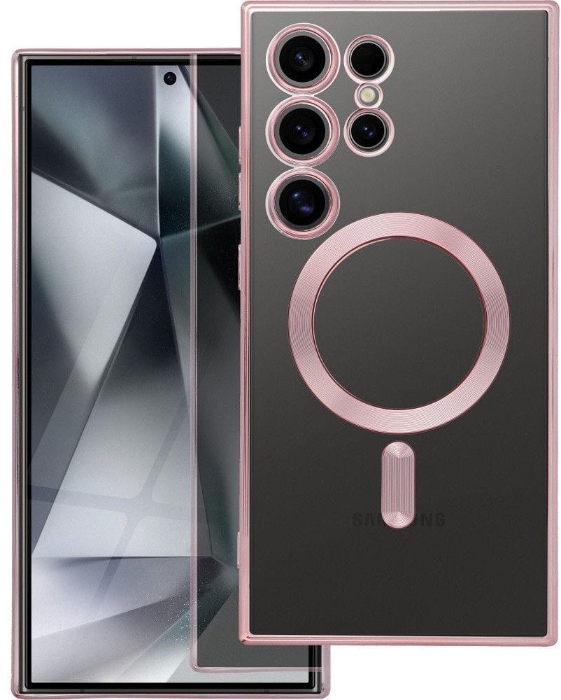 Futerał ELECTRO MAG COVER kompatybilny z MagSafe do SAMSUNG A17 złoty róż