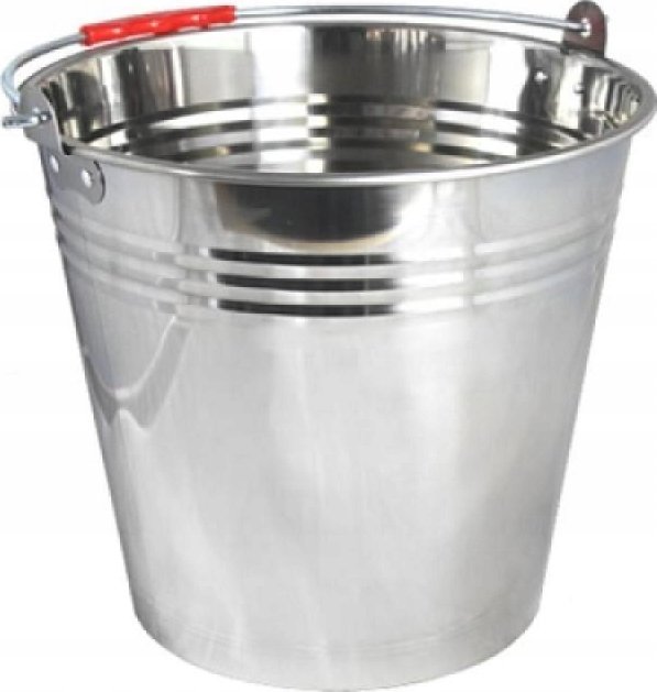 Kadax KADAX Wiadro Stalowe Nierdzewne Z Rączką 12L Metal