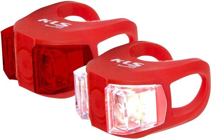 Kellys Zestaw silikonowych lamp rowerowych Twins Red