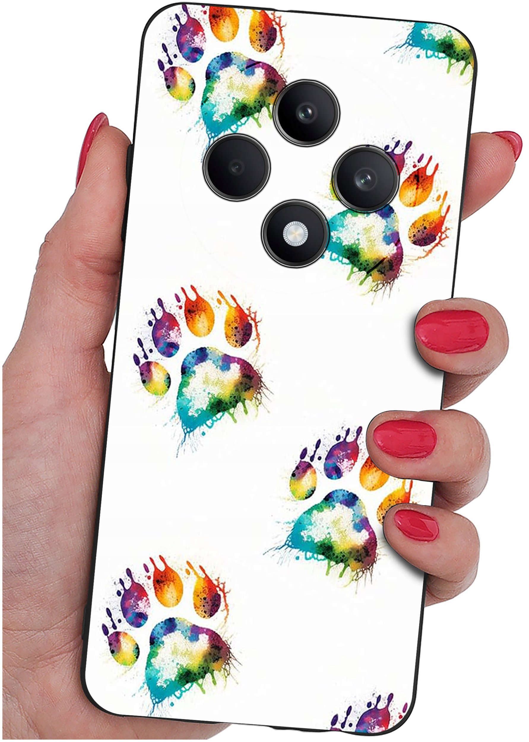 Etui do Oppo Reno 12 F 5G | 12 FS 5G WZORY |SILIKONOWE MATT CASE + SZKŁO 9H